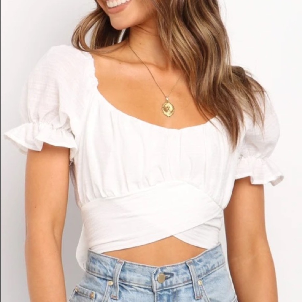 Linen Crop Top